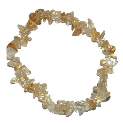 Bracelet en pierre fine naturelle citrine avec perles baroques neuf 