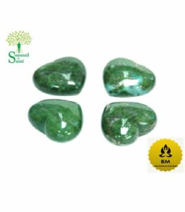 COEURS SERPENTINS AVEC PYRITE VERTE