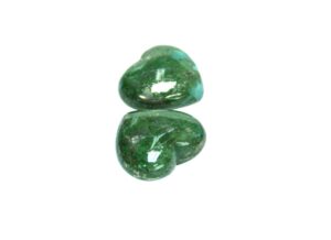 COEURS SERPENTINS AVEC PYRITE VERTE