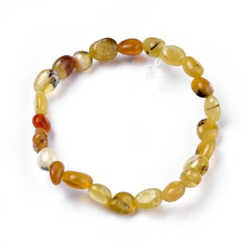 Bracelets d'opale jaune naturel